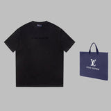 Back view of Louis Vuitton cotton t-shirt with monogram-inspired silhouette