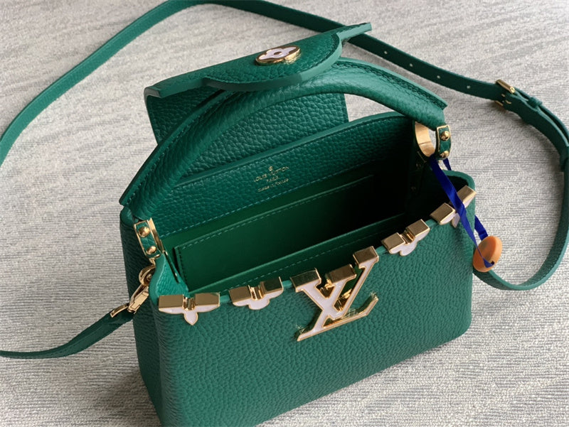  Sleek structured bag carried on shoulder 46