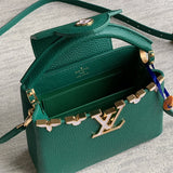  Sleek structured bag carried on shoulder 46