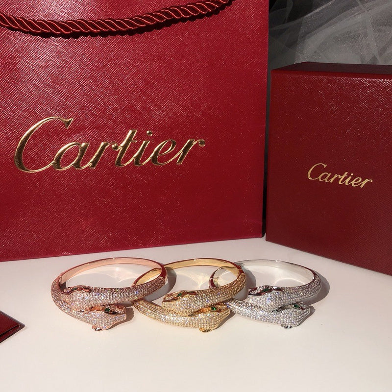 Angled view of Cartier unisex jewelry piece