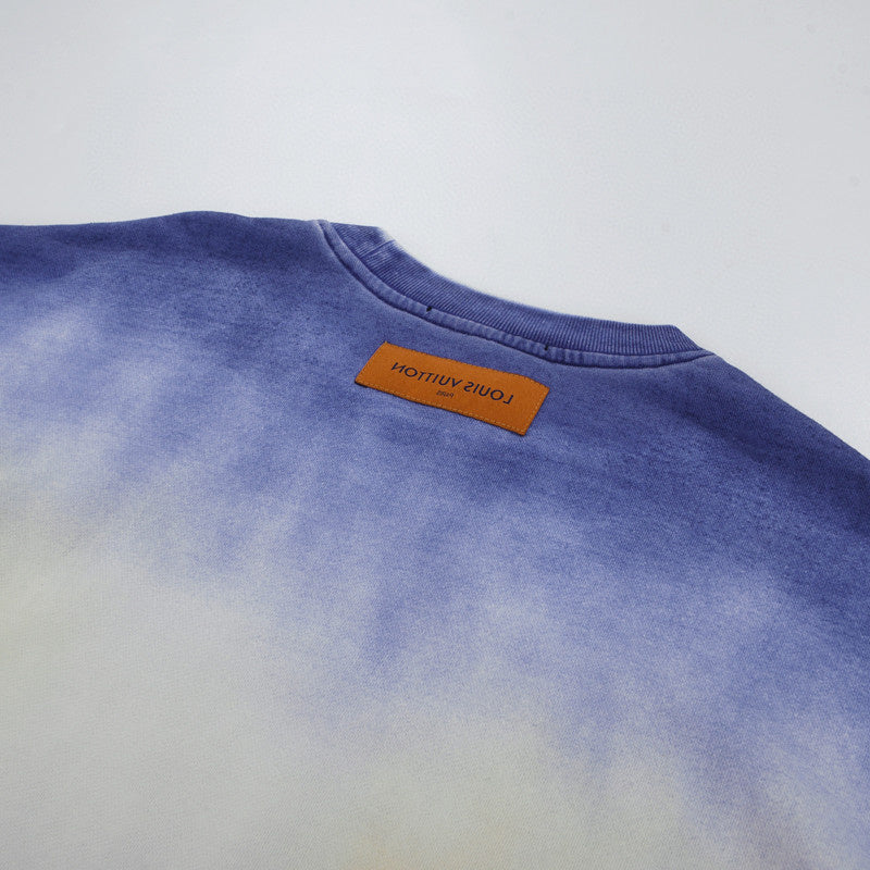Front view of Louis Vuitton luxury clothing with streetwear-inspired cut