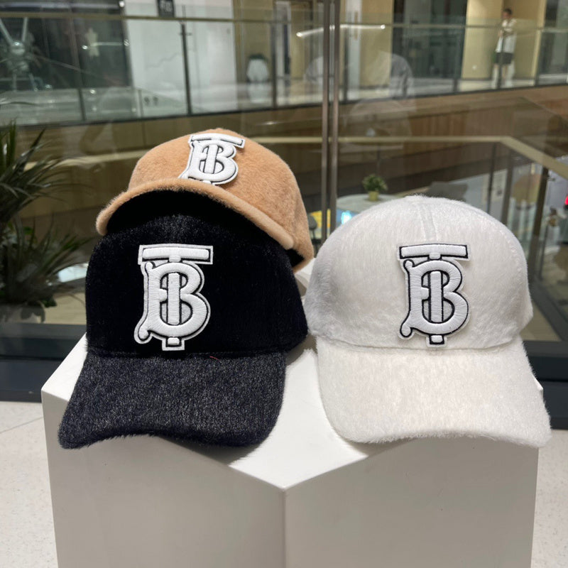 Side view of Burberry unisex cap