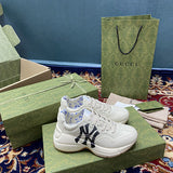 Gucci classic monochrome luxury sneakers view 10 low-top design