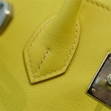 Side view of modern structured handbag
