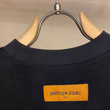 Side profile of Louis Vuitton luxury clothing with runway-inspired design