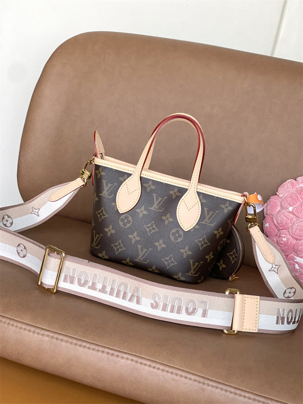  Polished carryall bag carried on shoulder