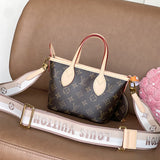  Polished carryall bag carried on shoulder