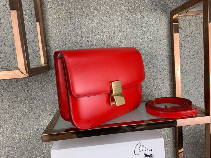 Back view of signature classic women's handbag – women's designer-style accessory