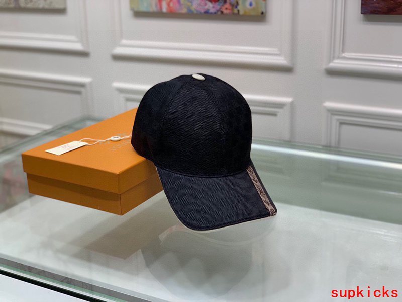Close-up detail view of Louis Vuitton unisex cap