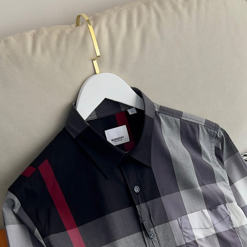 Burberry clothing close-up — premium authentic designer style