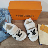 Louis Vuitton Nude Loafer Flats - Heel Detail View