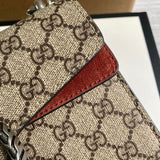 Back view of signature polished women's handbag – women's statement bag