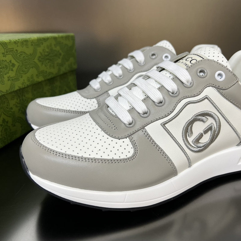 Gucci stone beige luxury sneakers view 7 classic court silhouette
