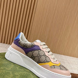Gucci neutral cream luxury sneakers view 8 signature lace-up style
