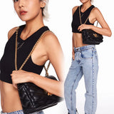  Sophisticated shoulder bag carried on shoulder 46