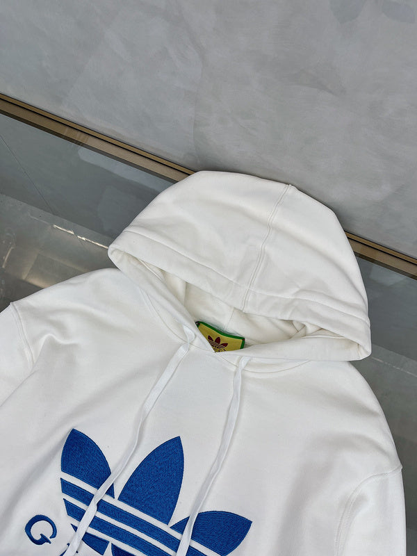Side profile of Gucci luxury clothing with logo-detail design