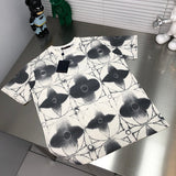 Front view of Louis Vuitton cotton t-shirt with logo-detail design
