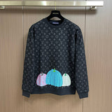 Front view of Louis Vuitton luxury clothing with relaxed-fit cut