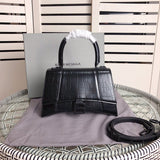 Close-up detail of polished chic women's handbag – women's statement bag