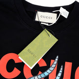 Full styled look of Gucci luxury clothing with relaxed-fit cut