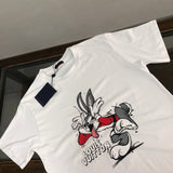 Close-up detail shot of Louis Vuitton cotton t-shirt with everyday silhouette