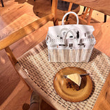  carryall bag close-up of hardware and finish 17
