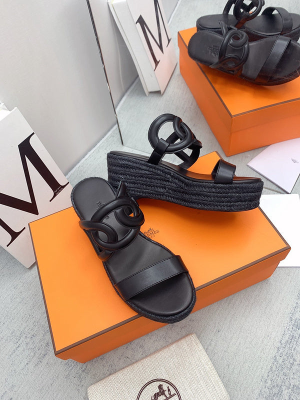 Hermès White Ankle Strap Heels - Front View