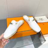 Hermes sandals Style 201 - styled lifestyle view