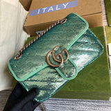 Back view of premium structured women's handbag – women's designer-style accessory