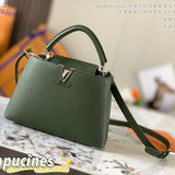 Front view of modern chic women's handbag – women's luxury handbag