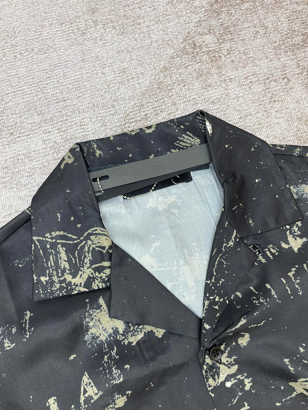 Close-up of Amiri t-shirt craftsmanship