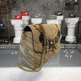 Contemporary Vegan Leather Handbag - Signature Hardware Accents | Women's Luxury Handbag #835 - close-up detail shot (image 3) of designer-inspired handbag
