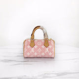 Close-up detail of modern signature women's handbag – women's statement bag