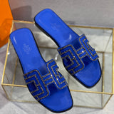 Hermes shoes Style 291 - texture and material detail