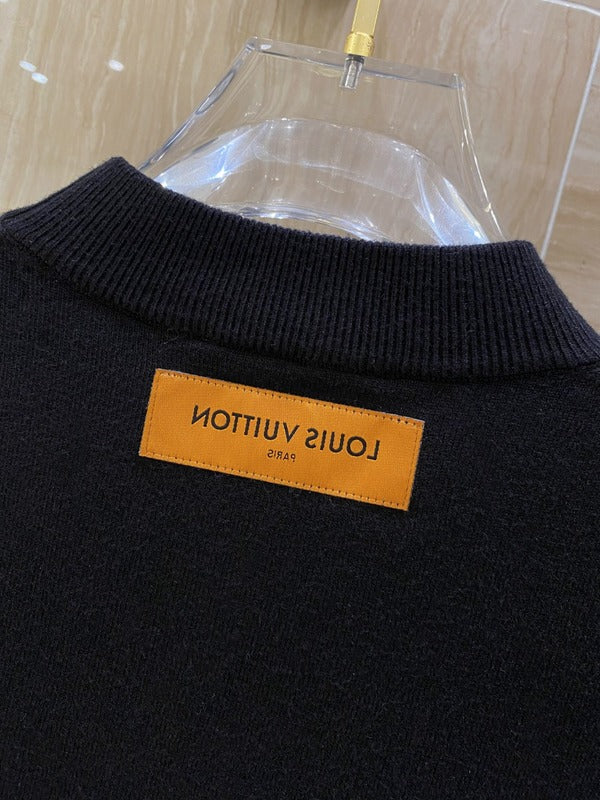 Front view of Louis Vuitton luxury clothing with streetwear-inspired cut