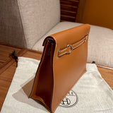 Sophisticated bag shown from front angle