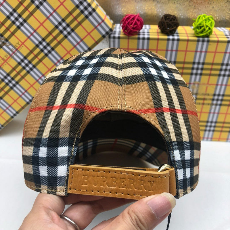 Front view of Burberry unisex cap