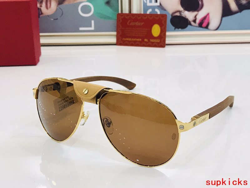 Full view of Cartier unisex sunglasses