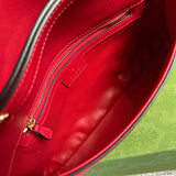 Close-up detail of sleek classic women's handbag – women's statement bag