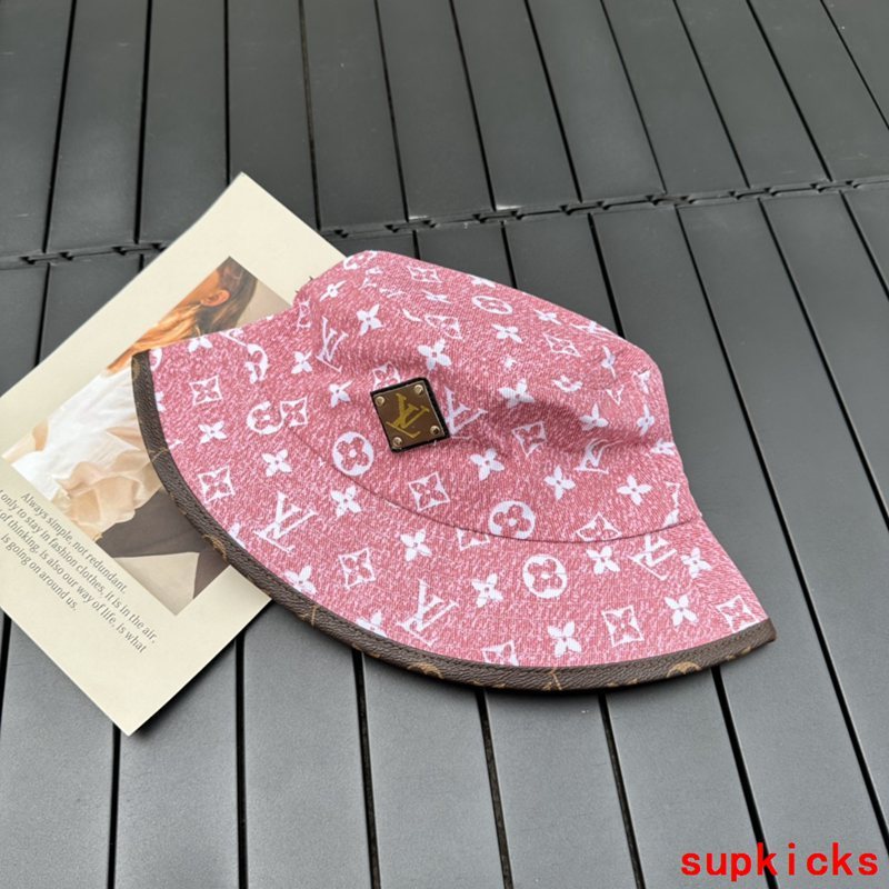 Close-up detail view of Louis Vuitton unisex cap