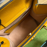 Close-up detail of statement signature women's handbag – women's luxury accessory
