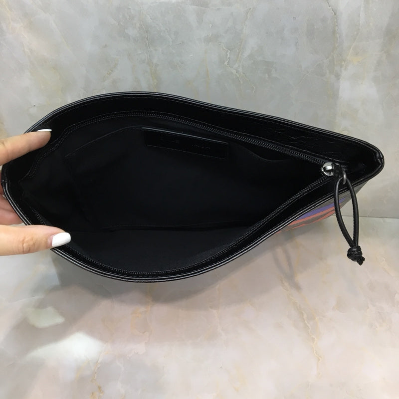 Polished Premium PU Leather Handbag - Statement Silhouette | Women's Designer-Inspired Purse #1032 - back view (image 4) of designer-inspired handbag