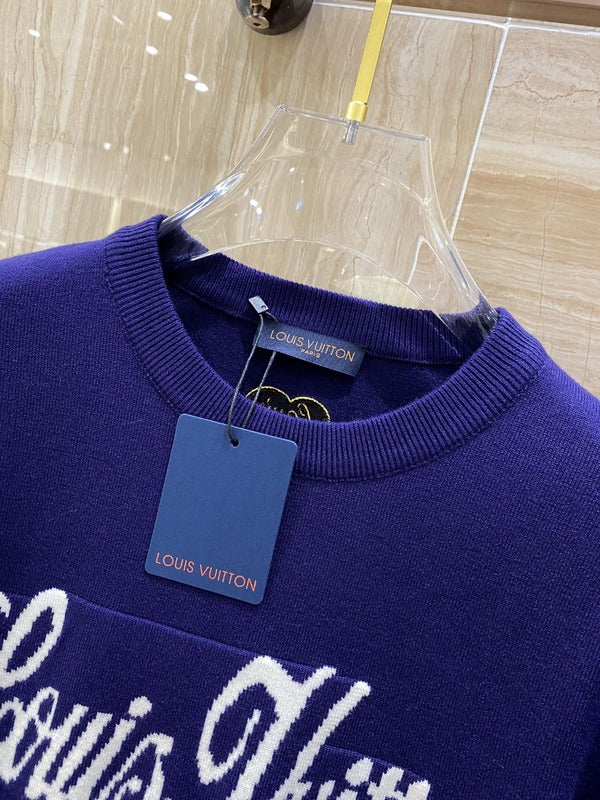 Flat lay presentation of Louis Vuitton luxury clothing with runway-inspired design