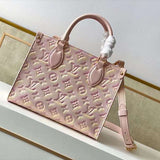 Front view of refined signature women's handbag – women's premium purse