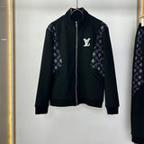Side profile of Louis Vuitton luxury clothing with runway-inspired design