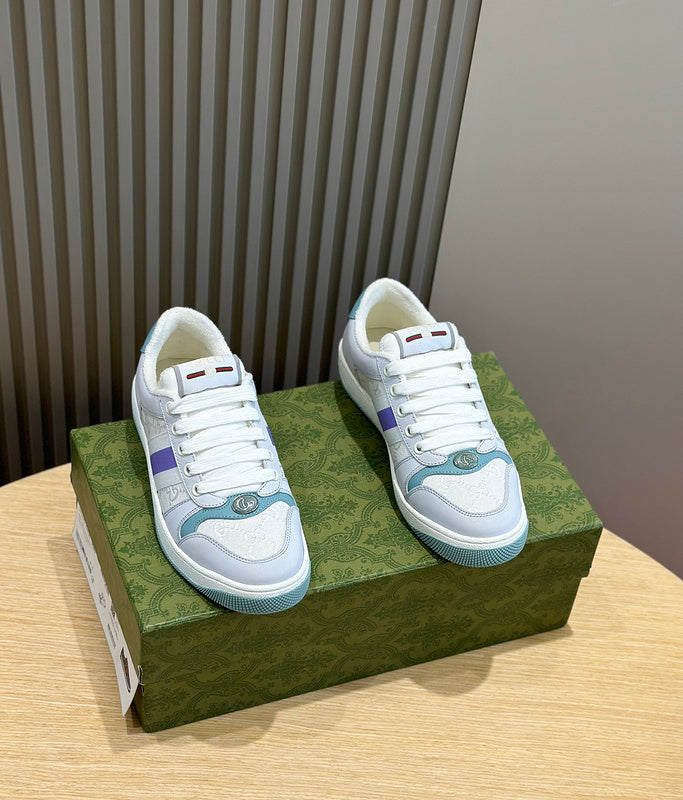 Gucci two-tone luxury sneakers view 4 streetwear statement look