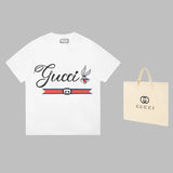 Back view of Louis Vuitton cotton t-shirt with logo-detail design