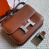 Poised bag shown from front angle