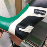 Louis Vuitton White Platform Heels - Front View