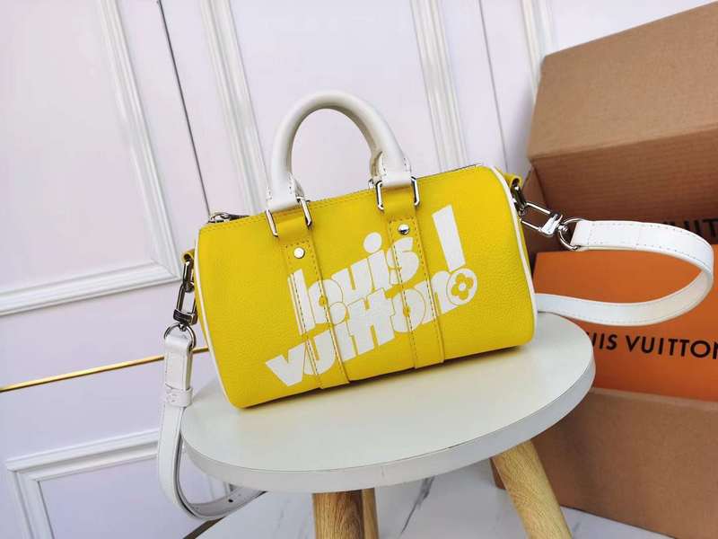 Side profile of premium chic women's handbag – women's statement bag